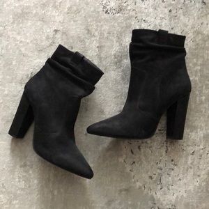 Leather booties